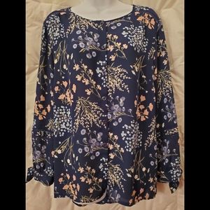 Westport 1962 Top- Navy Floral- Large
